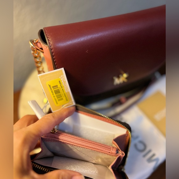 Michael Michael Kors NWT Half Dome Crossbody Rose and Matching beautiful… - Picture 5 of 16